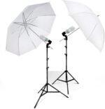 Combo: 2 Sets – 84" Studio Light Stand & Umbrella Continuous Lighting Kit