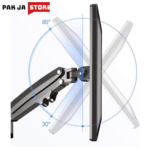 North Bayou GF35 17" to 27" Universal Full Motion Dual Arm Gas-Spring Monitor Desk Mount - Image 3