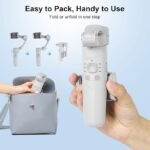 M1 Foldable 3-Axis Gimbal Stabilizer for Smartphone with Tripod and Face Tracking Handheld Anti-Shake Video Recording and Vlogging in Pakistan - Image 6