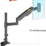 North Bayou H100 Gas-Strut 17-30" LCD LED Monitor Holder Arm Full Motion Monitor Desk Stand Ergo