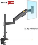 North Bayou H100 Gas-Strut 17-30" LCD LED Monitor Holder Arm Full Motion Monitor Desk Stand Ergo