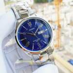 Original Casio MTP-1384D-2AVDF Men’s Watch | Stainless Steel Chain | Blue Dial | Day Date | Japan Quartz - Image 6