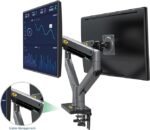 NB North Bayou Dual Monitor, 22''-32'', Arm Ultra Wide Full Motion Swivel Mount with Gas Spring, Load Capacity from 4.4 to 33lbs Each Height Adjustable Stand G35 - Image 6