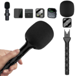 Wireless Microphone Handheld Adapter for News, TV Reporter and Interview Use – Hand Stick Compatible with All Wireless Microphones in Pakistan - Image 2
