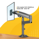 North Bayou H100 Gas-Strut 17-30" LCD LED Monitor Holder Arm Full Motion Monitor Desk Stand Ergo - Image 2