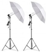 Combo: 2 Sets – 84" Studio Light Stand & Umbrella Continuous Lighting Kit - Image 6