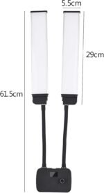 Flexible Double Arms Bi-Color LED Fill Light 45W Dimmable Beauty and Video Light with Phone Holder for Photography, Vlogging, Live Streaming and Makeup in Pakistan - Image 3