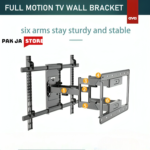 Heavy Duty TV Wall Mount Bracket | 55-120 Inch LED LCD OLED Screen | Full Motion Adjustable | 100KG Load Capacity | VESA Compatible 800x600mm | Moveable & Extendable TV Stand - Image 2