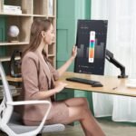 North Bayou F80 Monitor Desk Mount Stand Full Motion Swivel Monitor Arm with Gas Spring for 17-30''Monitors - Image 4