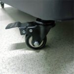 TV stand with wheels, 60-100 inches, no tilt-tilt / with DVD shelf and video conference camera / black, Max VESA 200x200-1000x600mm., Weight Capacity 150kg - Image 8