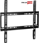 26 to 63 Inch Large Size Heavy Duty Metal LCD LED Smart TV Wall Bracket Mount Stand (Fixed/Non-Movable) with Screws & Bolts - Black