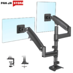 North Bayou GF35 17" to 27" Universal Full Motion Dual Arm Gas-Spring Monitor Desk Mount