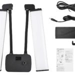 Flexible Double Arms Bi-Color LED Fill Light 45W Dimmable Beauty and Video Light with Phone Holder for Photography, Vlogging, Live Streaming and Makeup in Pakistan