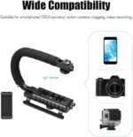 AY-49U U-Shaped Handheld Camera Stabilizer Gimbal Portable Video Kit for DSLR, Mobile & Outdoor Videography - Image 5