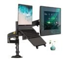 H180 FP-2 Double Arm Gas Spring for 22"-32" Monitor Holder + 10"-17" Laptop Support Air Press Mount Stand Loading 2-12kg - Image 2