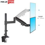 North Bayou GF35 17" to 27" Universal Full Motion Dual Arm Gas-Spring Monitor Desk Mount - Image 4