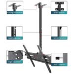 Adjustable Tilt Swivel Ceiling TV Mount Bracket -807A (20-55 Inch) - Image 3