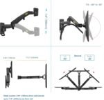 TV Monitor Wall Mount Bracket Full Motion Articulating Swivel for 17-35" Monitors (Load Capacity from 4.4 to 22lbs) S320 - Image 5