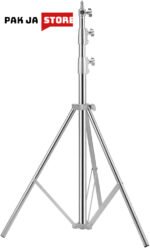 Stainless Steel Heavy Duty Photography Tripod Light Stand, Studio Lighting Tripod for Speedlight, Strobe Light, Softbox, Umbrella