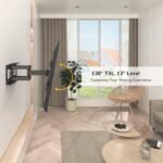 TV Wall Mount for 32-80 Inch Screens up to 60 kg, Wall Mount TV Swivel Tilting Universal TV Mount for Flat & Curved TVs & Monitor, Max VESA 600 x 400 mm - Image 4