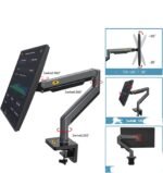 North Bayou Monitor Arm Full Motion Swivel Monitor Mount with Gas Spring for 22''-40'' Monitors with Load Capacity from 4.4 to 30lbs Height Adjustable Monitor Stand G40 - Image 7