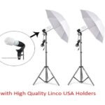 Combo: 2 Sets – 84" Studio Light Stand & Umbrella Continuous Lighting Kit - Image 2