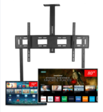TV stand with wheels, 60-100 inches, no tilt-tilt / with DVD shelf and video conference camera / black, Max VESA 200x200-1000x600mm., Weight Capacity 150kg - Image 2