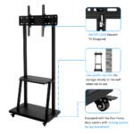 Universal TV Trolley Stand for 32–70 Inch LED LCD Heavy Duty 60KG, Height Adjustable, 360° Swivel, VESA 600x400 Best Price in Pakistan - Image 2