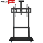 TL-1700 Mobile TV Bracket, Rooling TV Stand with Wheels for 32 to 75 Inch LCD LED OLED (Black)