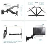 F150 Gas Strut Wall Mount: 17"-35" Monitors, LCD/LED TVs | Flexi Design, 10kg Load Capacity | Space-Saving Solution for Immersive Viewing - Image 3