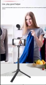 Portable Vlogging Tripod Kit AY-49 with Mic & Light Best for TikTok, Instagram & YouTube Videos - Image 3