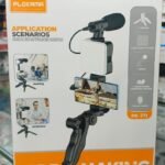 Plokama PK-771 5-in-1 Vlogging Kit with LED Light, Tripod & Mic
