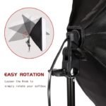 Combo E27 Light Stand Studio Continuous Lighting Kit Octa Softbox Bulb Holder with 7 feet stand - Image 5