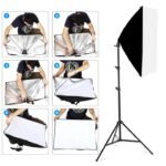 Photography Studio Lighting Kit Dual 7 Foot Light Stands Octa Softbox Umbrellas with E27 Bulb Holders 2 Piece Set - Image 8