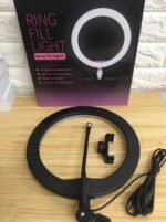 CXB-260 LED Ring Light 26CM with Phone Holder Studio Selfie & Live Streaming Light Pakistan - Image 5