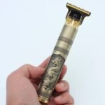 Golden Dragon T9 Vintage Professional Hair Trimmer: Electric Hair Clipper for Men with Stainless Steel Body - Image 4