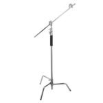 Heavy Duty C Stand 10.8ft/330cm with Boom Arm Stainless Steel Photography - Image 2