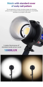 ZSYB CL-80Bi 80W Bi-Color LED Video Light 3200–5600K for Professional Photography and Videography in Pakistan - Image 5