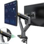 NB North Bayou Dual Monitor, 22''-32'', Arm Ultra Wide Full Motion Swivel Mount with Gas Spring, Load Capacity from 4.4 to 33lbs Each Height Adjustable Stand G35 - Image 7