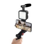 Plokama PK-771 5-in-1 Vlogging Kit with LED Light, Tripod & Mic - Image 5