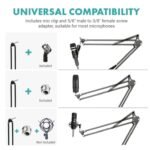 Professional Microphone Arm Stand Studio Quality Recording & Streaming - Image 3