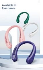 Portable Bladeless Neck Fan – Hands Free Rechargeable Mini Air Cooler for Travel & Outdoor - Image 2