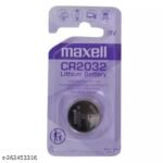 Maxell Original 5 Pcs CR2032 3V Lithium Battery Button Coin Cell (Made in Japan)