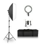 45W Photography LED Softbox Lighting Kit Two Color Continuous Studio Light