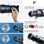 ZSYB YG-90 Spotlight Projector 19° with Bowens Mount COB Focus Reflector for Y500 & CL-60Bi Best Price - Image 5