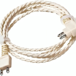 Hearing Aid 2 Pin cable Cord Wire for Single Ear Suitable for All Type of Pocket Model Hearing Aid Machines