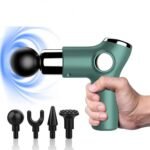 Electric Massager Mini Fascial Gun Body Muscle Massager for Back Pain Portable Handheld Electric Back Massager for Pain Relief Deep Muscle Relaxation 32 Speed Level, LED Touch Screen with 4 Heads - Image 7