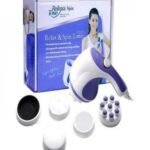 Electric Handheld Body Massager Relax Pain Relief Spin Tone 5 in 1 Full Pakistan