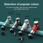 Electric Massager Mini Fascial Gun Body Muscle Massager for Back Pain Portable Handheld Electric Back Massager for Pain Relief Deep Muscle Relaxation 32 Speed Level, LED Touch Screen with 4 Heads - Image 6