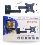 STARNEW X TV Wall Mount box showing 180 degree rotation and tilt features